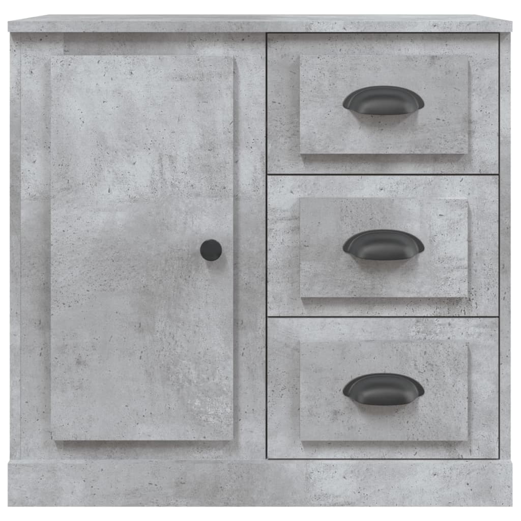 Dressoir 70X35,5X67,5 Cm Bewerkt Hout Betongrijs