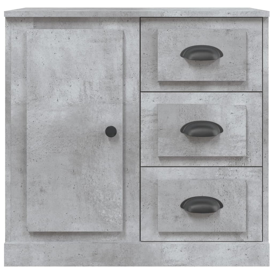 Dressoir 70X35,5X67,5 Cm Bewerkt Hout Betongrijs