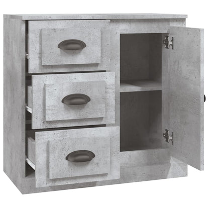 Dressoir 70X35,5X67,5 Cm Bewerkt Hout Betongrijs