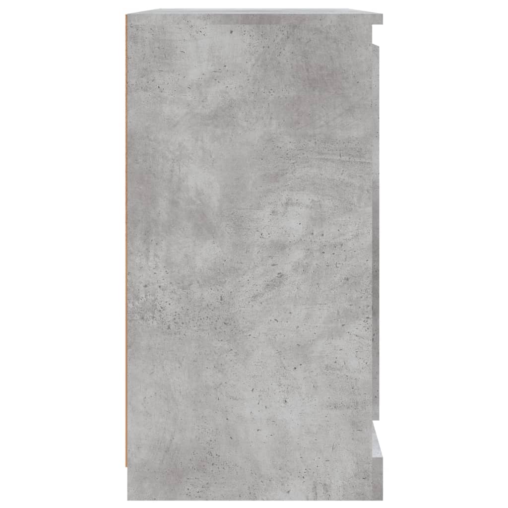 Dressoir 70X35,5X67,5 Cm Bewerkt Hout Betongrijs