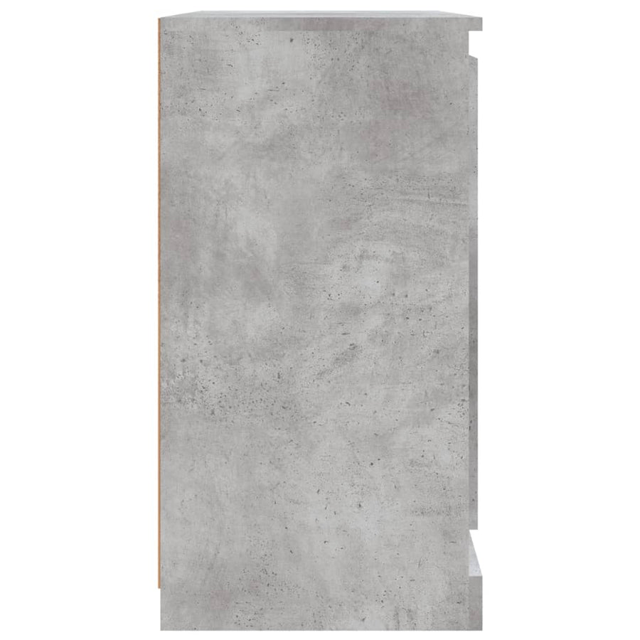 Dressoir 70X35,5X67,5 Cm Bewerkt Hout Betongrijs
