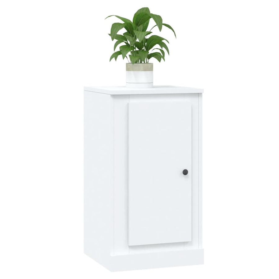 Dressoir 37,5X35,5X67,5 Cm Bewerkt Hout Wit