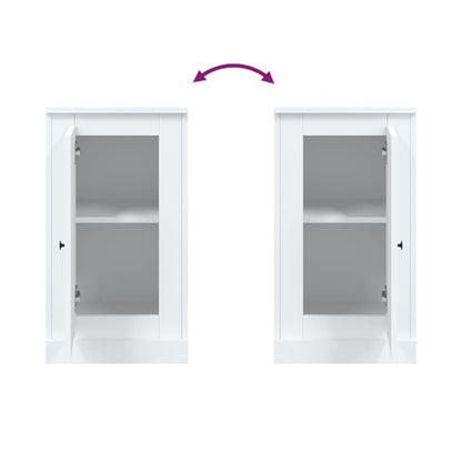 Dressoir 37,5X35,5X67,5 Cm Bewerkt Hout Wit
