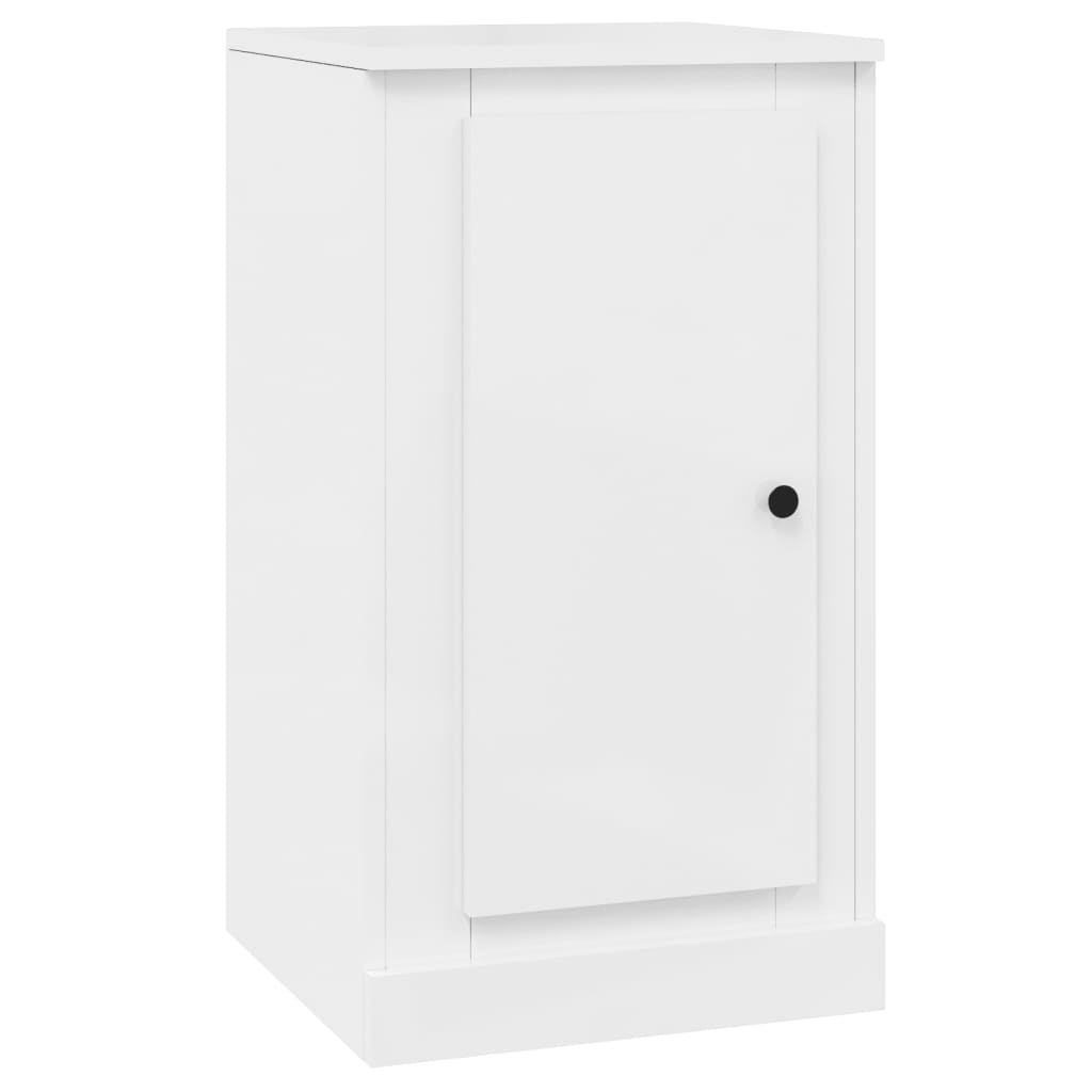 Dressoirs 2 St 37,5X35,5X67,5 Cm Bewerkt Hout Hoogglans Wit