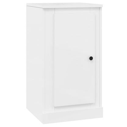 Dressoirs 2 St 37,5X35,5X67,5 Cm Bewerkt Hout Hoogglans Wit