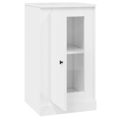 Dressoirs 2 St 37,5X35,5X67,5 Cm Bewerkt Hout Hoogglans Wit