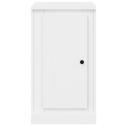 Dressoirs 2 St 37,5X35,5X67,5 Cm Bewerkt Hout Hoogglans Wit