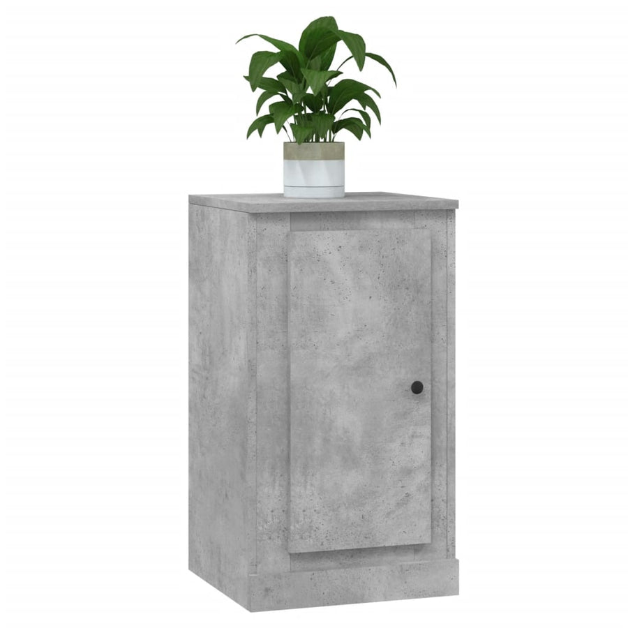 Dressoir 37,5X35,5X67,5 Cm Bewerkt Hout Betongrijs