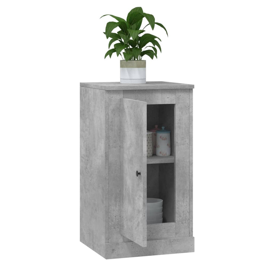 Dressoir 37,5X35,5X67,5 Cm Bewerkt Hout Betongrijs