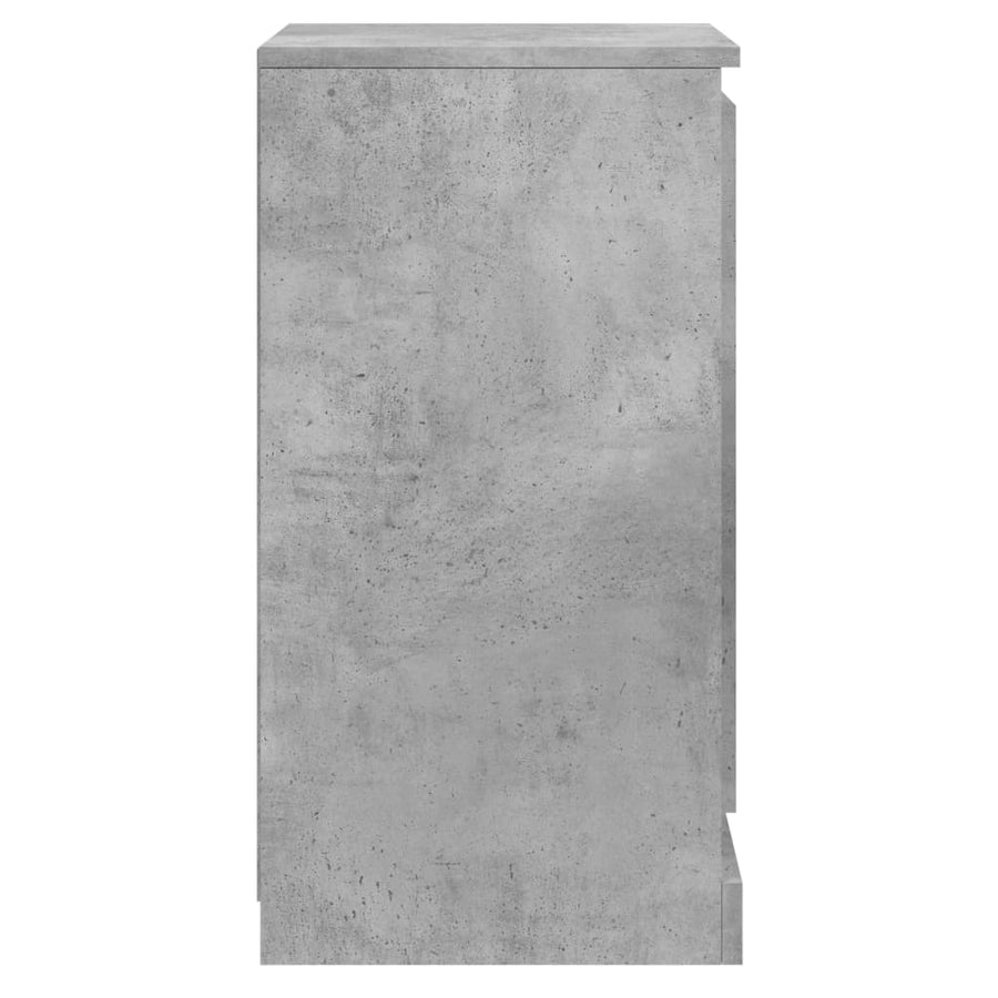 Dressoir 37,5X35,5X67,5 Cm Bewerkt Hout Betongrijs