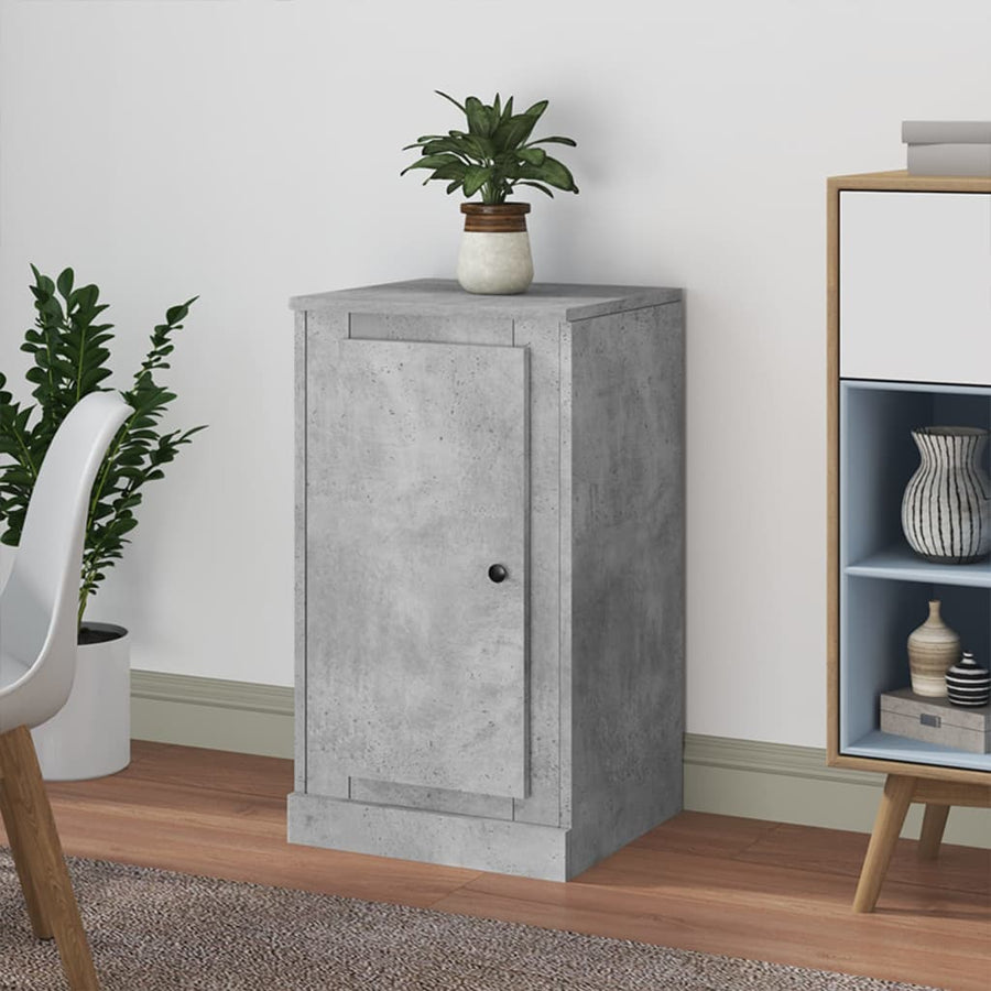 Dressoir 37,5X35,5X67,5 Cm Bewerkt Hout Betongrijs