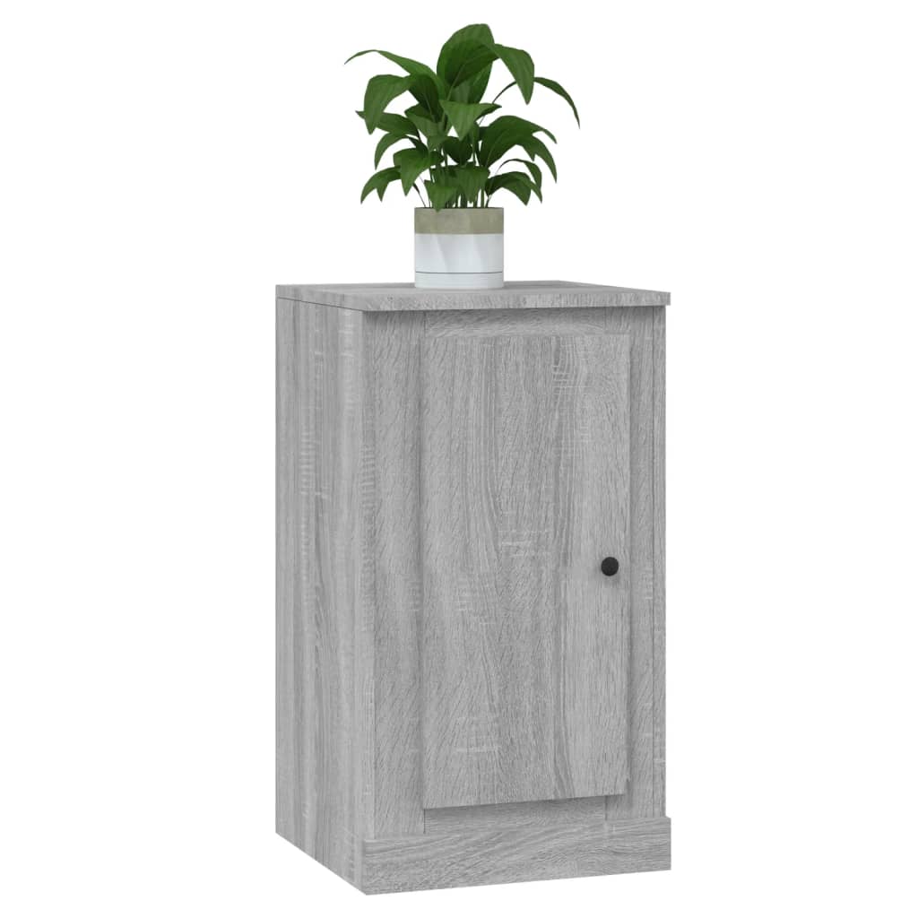 Dressoir 37,5X35,5X67,5 Cm Bewerkt Hout Grijs Sonoma Eikenkleur