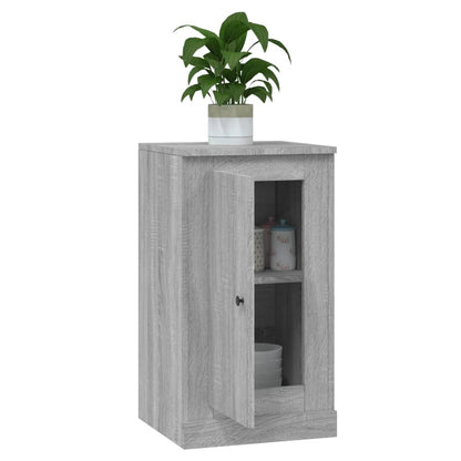 Dressoir 37,5X35,5X67,5 Cm Bewerkt Hout Grijs Sonoma Eikenkleur