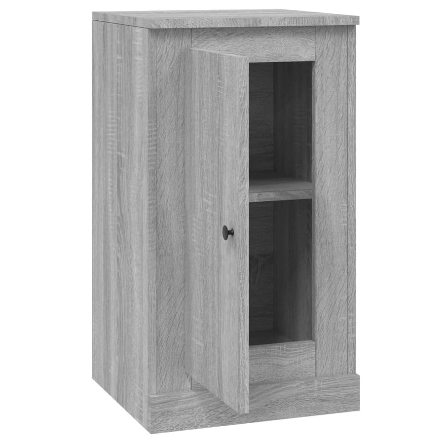 Dressoir 37,5X35,5X67,5 Cm Bewerkt Hout Grijs Sonoma Eikenkleur