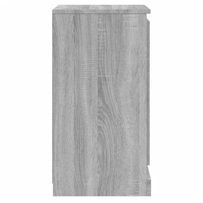 Dressoir 37,5X35,5X67,5 Cm Bewerkt Hout Grijs Sonoma Eikenkleur