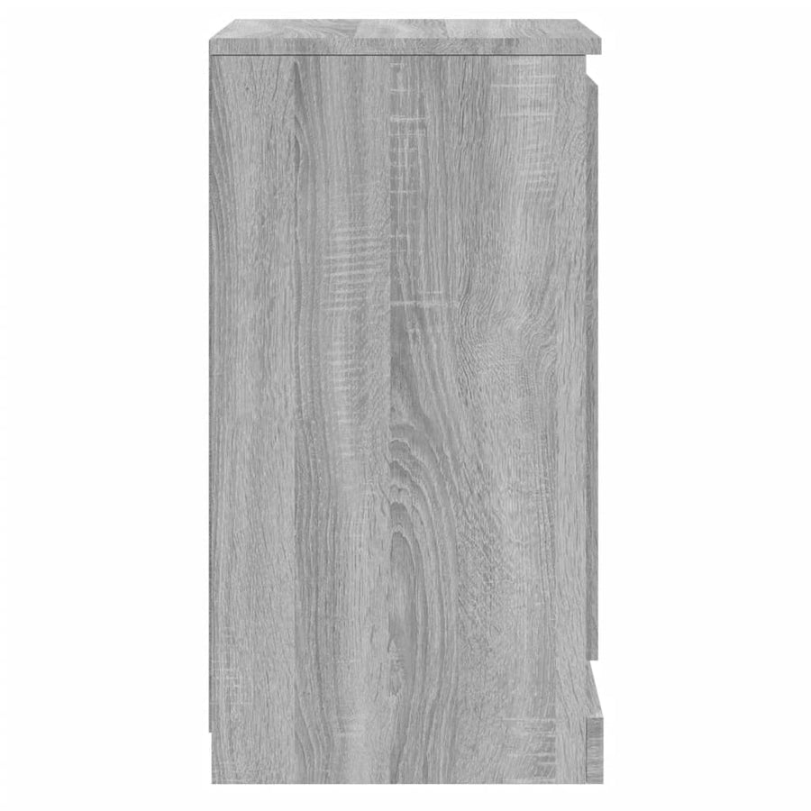 Dressoir 37,5X35,5X67,5 Cm Bewerkt Hout Grijs Sonoma Eikenkleur