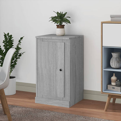 Dressoir 37,5X35,5X67,5 Cm Bewerkt Hout Grijs Sonoma Eikenkleur