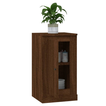 Dressoir 37,5x35,5x67,5 cm bewerkt hout bruin eikenkleur