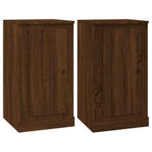 Dressoirs 2 St 37,5X35,5X67,5 Cm Bewerkt Hout Bruin Eikenkleur