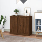 Sideboards 2 pcs 37.5x35.5x67.5 cm engineered wood brown oak color