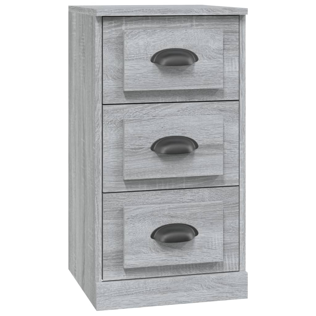 Dressoir 36X35,5X67,5 Cm Bewerkt Hout Grijs Sonoma Eikenkleurig