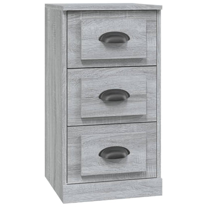 Dressoir 36X35,5X67,5 Cm Bewerkt Hout Grijs Sonoma Eikenkleurig