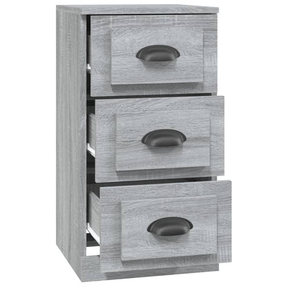 Dressoir 36X35,5X67,5 Cm Bewerkt Hout Grijs Sonoma Eikenkleurig