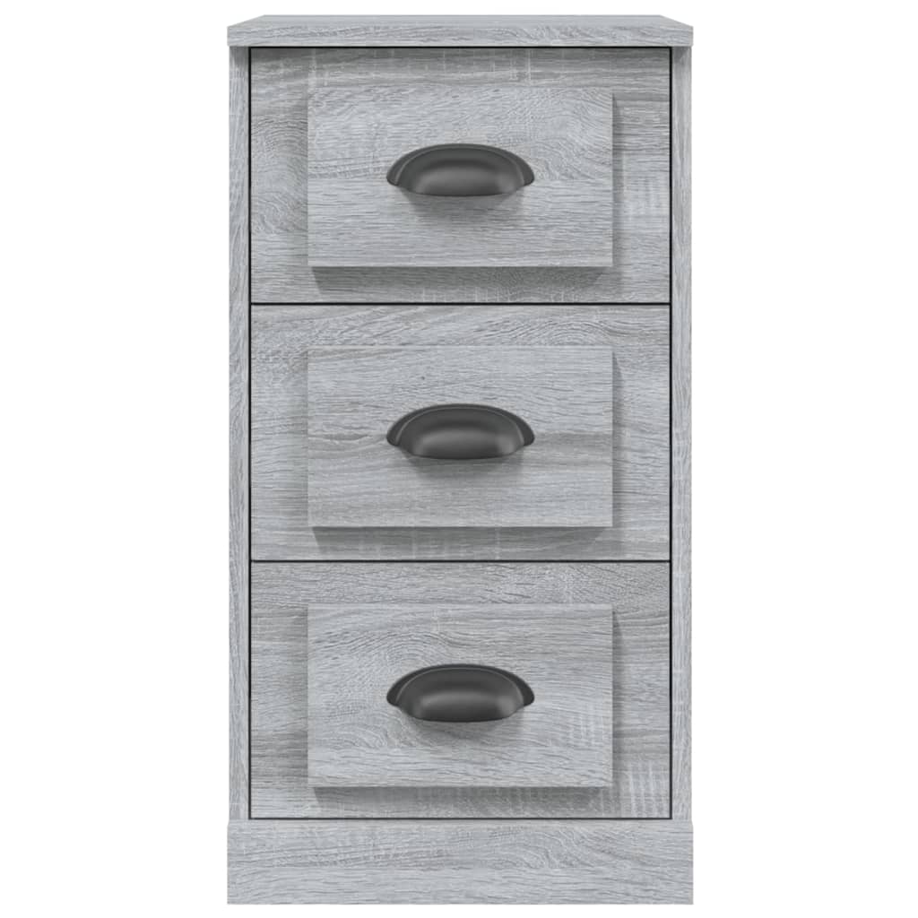 Dressoir 36X35,5X67,5 Cm Bewerkt Hout Grijs Sonoma Eikenkleurig