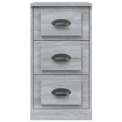 Dressoir 36X35,5X67,5 Cm Bewerkt Hout Grijs Sonoma Eikenkleurig