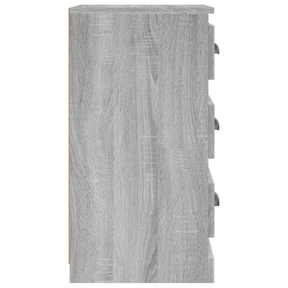 Dressoir 36X35,5X67,5 Cm Bewerkt Hout Grijs Sonoma Eikenkleurig