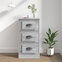 Dressoir 36X35,5X67,5 Cm Bewerkt Hout Grijs Sonoma Eikenkleurig