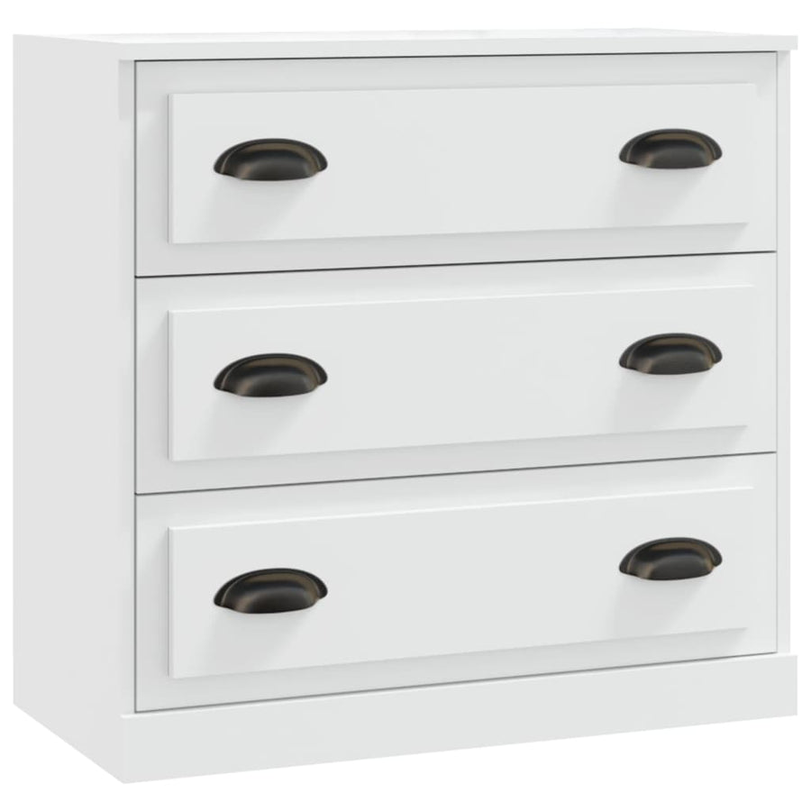 Dressoir 70X35,5X67,5 Cm Bewerkt Hout Wit