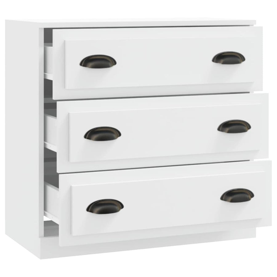 Dressoir 70X35,5X67,5 Cm Bewerkt Hout Wit