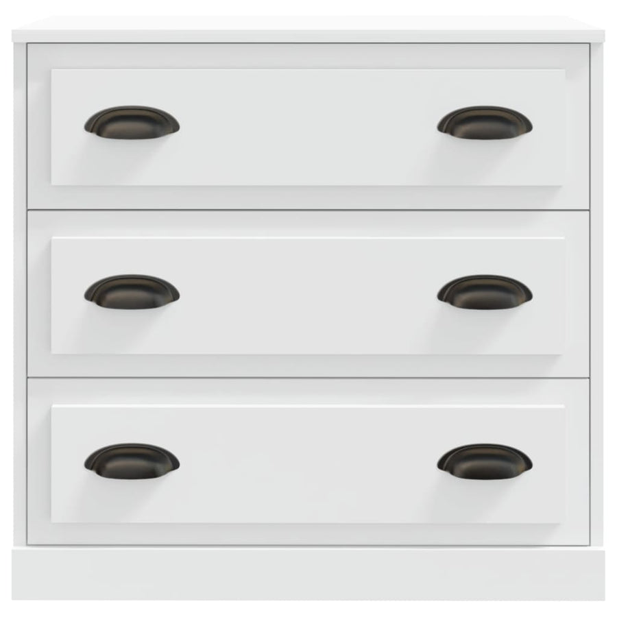 Dressoir 70X35,5X67,5 Cm Bewerkt Hout Wit