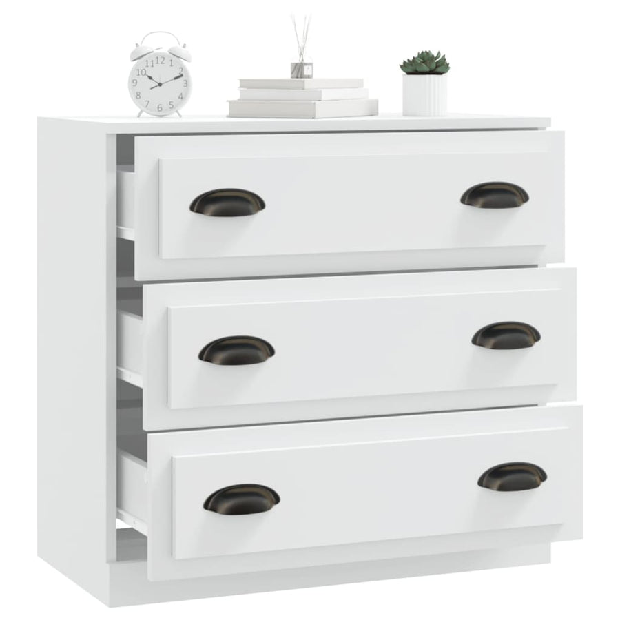 Dressoir 70X35,5X67,5 Cm Bewerkt Hout Wit