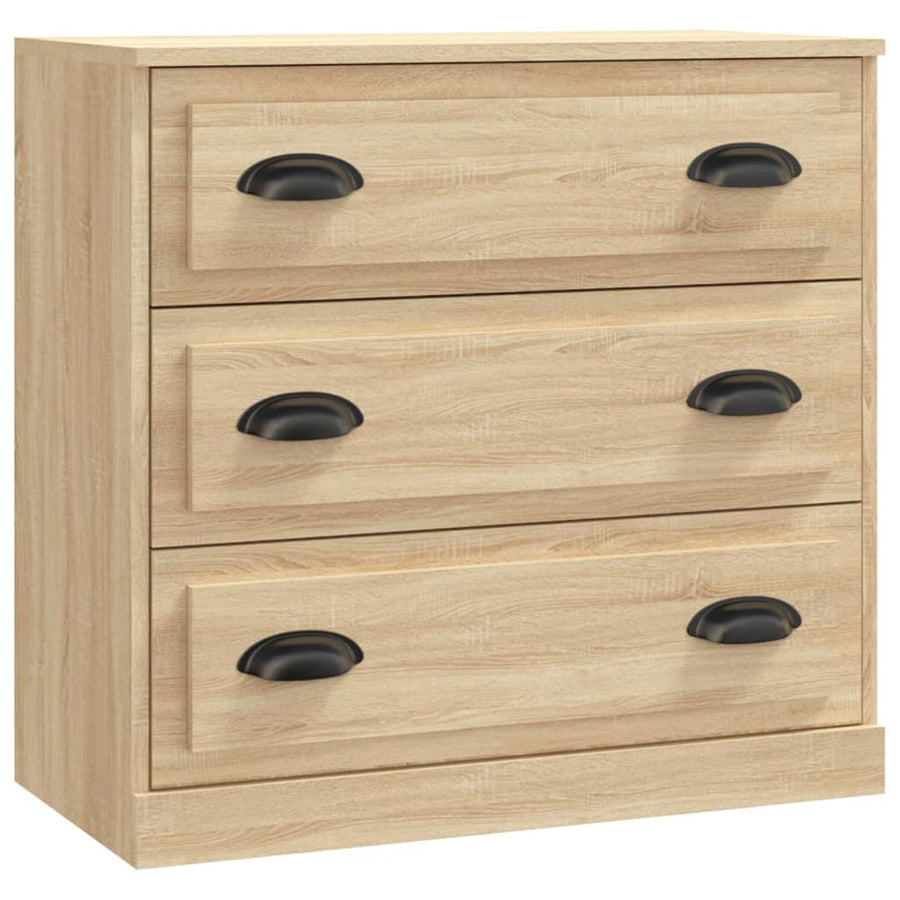 Dressoir 70X35,5X67,5 Cm Bewerkt Hout Kleurig Sonoma eiken