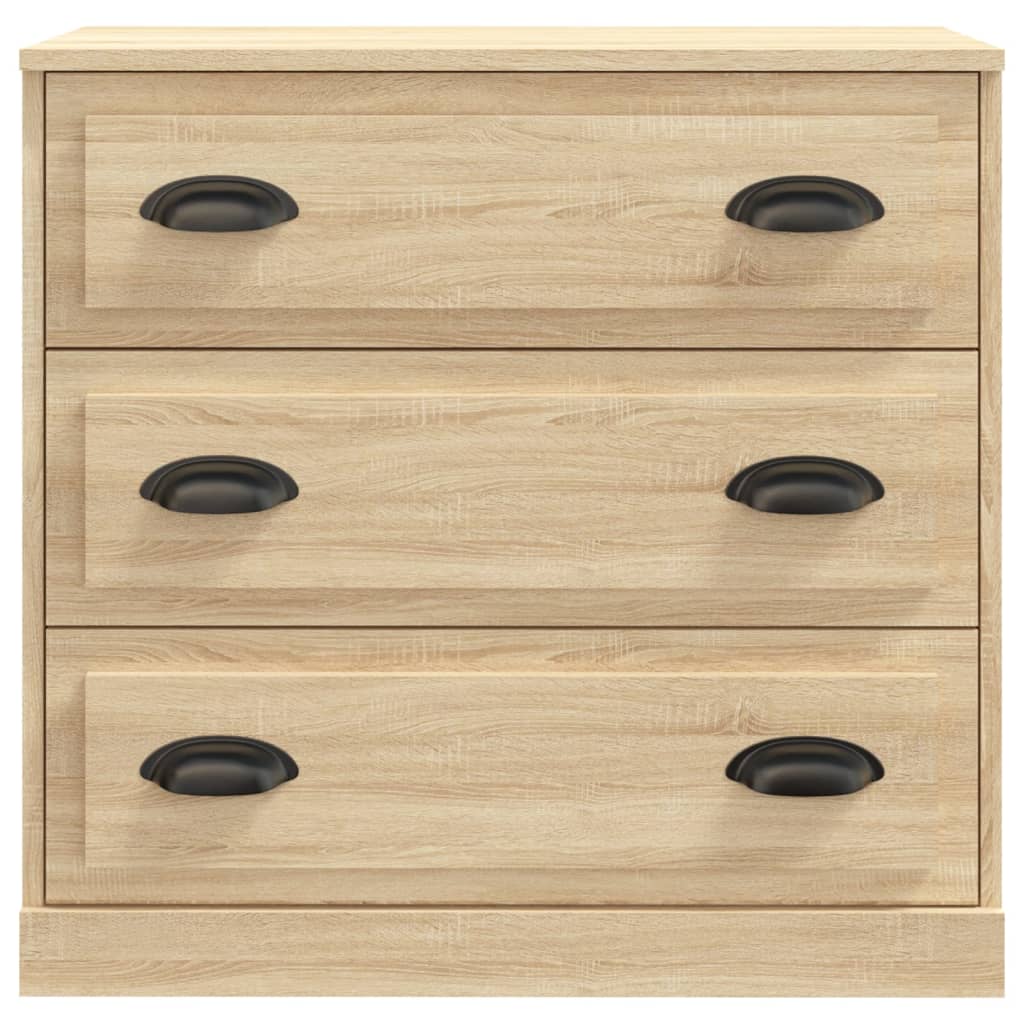 Dressoir 70X35,5X67,5 Cm Bewerkt Hout Kleurig Sonoma eiken