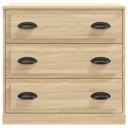 Dressoir 70X35,5X67,5 Cm Bewerkt Hout Kleurig Sonoma eiken
