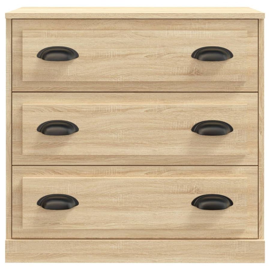 Dressoir 70X35,5X67,5 Cm Bewerkt Hout Kleurig Sonoma eiken