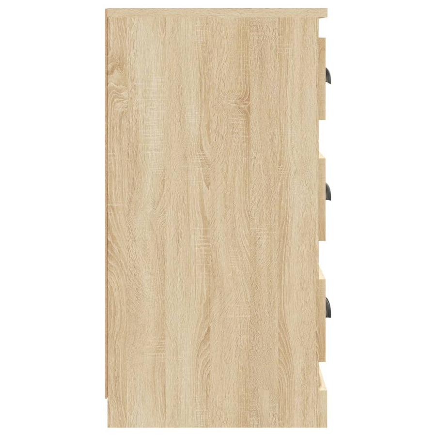 Dressoir 70X35,5X67,5 Cm Bewerkt Hout Kleurig Sonoma eiken
