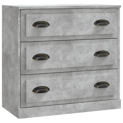 Dressoir 70X35,5X67,5 Cm Bewerkt Hout Betongrijs