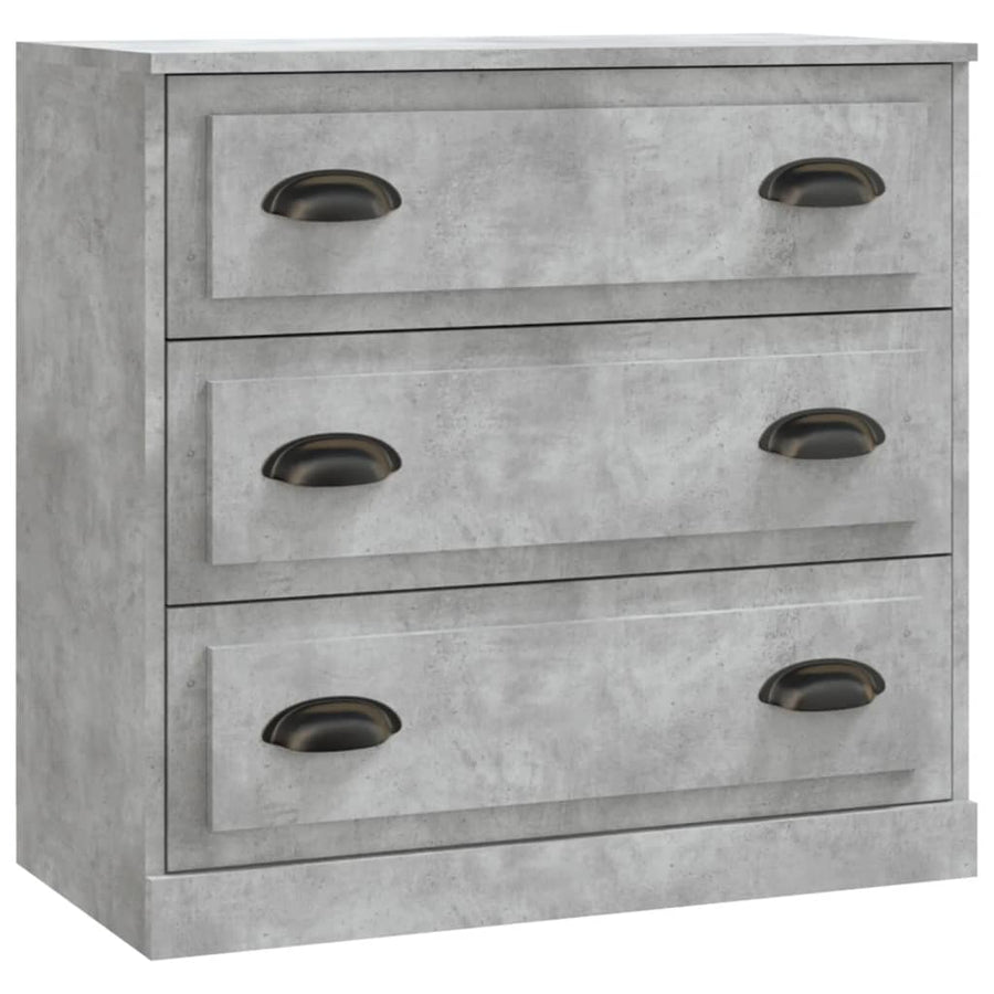 Dressoir 70X35,5X67,5 Cm Bewerkt Hout Betongrijs