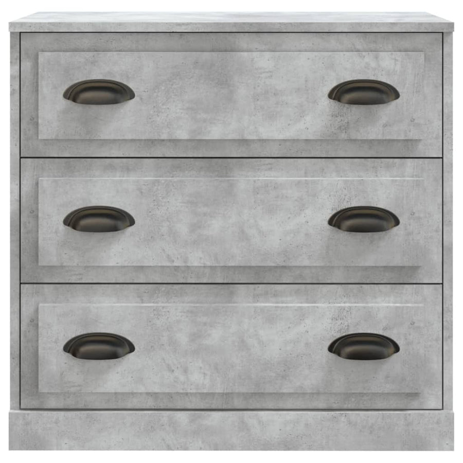 Dressoir 70X35,5X67,5 Cm Bewerkt Hout Betongrijs