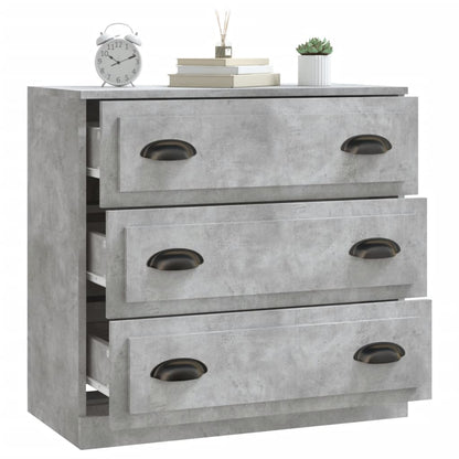Dressoir 70X35,5X67,5 Cm Bewerkt Hout Betongrijs