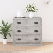 Sideboard 70x35.5x67.5 cm processed wood concrete grey