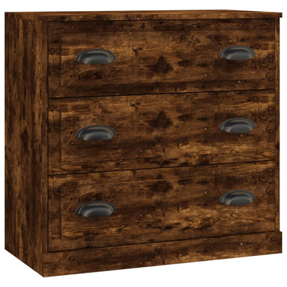 Dressoir 70X35,5X67,5 Cm Bewerkt Hout Kleurig Gerookt eiken