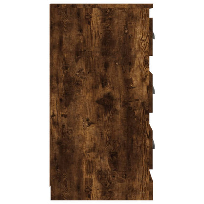 Dressoir 70X35,5X67,5 Cm Bewerkt Hout Kleurig Gerookt eiken