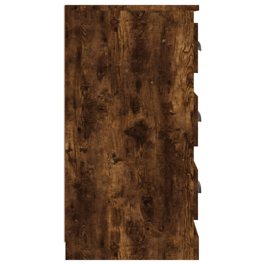 Dressoir 70X35,5X67,5 Cm Bewerkt Hout Kleurig Gerookt eiken