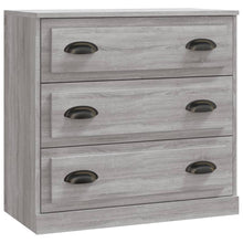 Dressoir 70X35,5X67,5 Cm Bewerkt Hout Grijs Sonoma Eikenkleurig