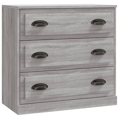 Dressoir 70X35,5X67,5 Cm Bewerkt Hout Grijs Sonoma Eikenkleurig